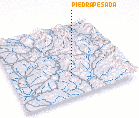 3d view of Piedra Pesada
