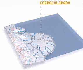 3d view of Cerro Colorado
