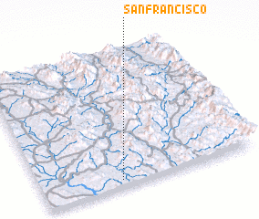 3d view of San Francisco