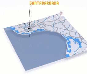 3d view of Santa Bárbara