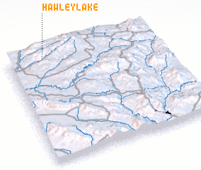 3d view of Hawley Lake