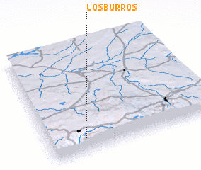 3d view of Los Burros