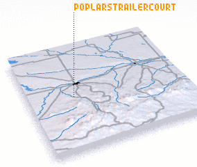 3d view of Poplars Trailer Court