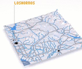 3d view of Los Hornos