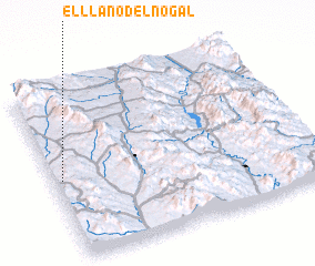 3d view of El Llano del Nogal