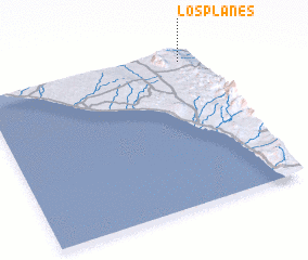 3d view of Los Planes