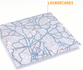 3d view of Los Horcones