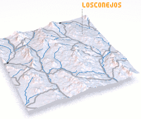 3d view of Los Conejos