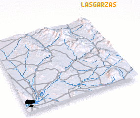 3d view of Las Garzas