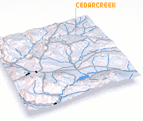 3d view of Cedar Creek