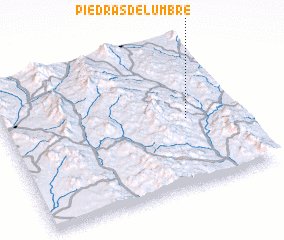 3d view of Piedras de Lumbre