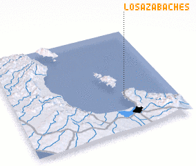 3d view of Los Azabaches