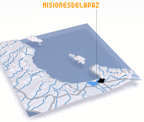 3d view of Misiones de La Paz