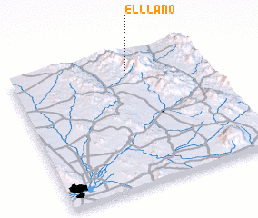 3d view of El Llano