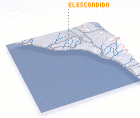 3d view of El Escondido