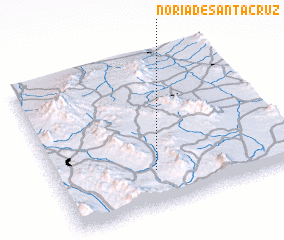 3d view of Noria de Santa Cruz