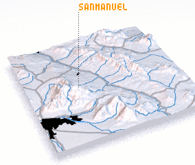 3d view of San Manuel