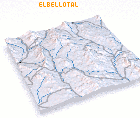 3d view of El Bellotal