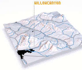 3d view of Willow Canyon