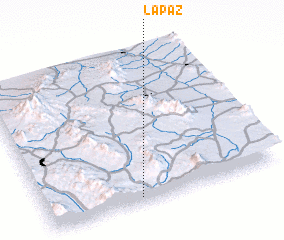 3d view of La Paz