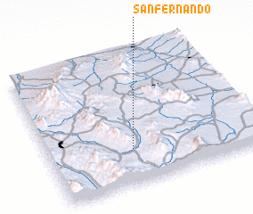 3d view of San Fernando