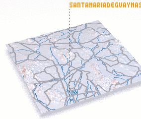 3d view of Santa María de Guaymas