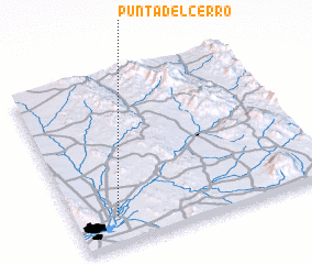 3d view of Punta del Cerro