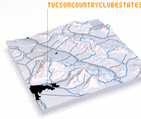 3d view of Tucson Country Club Estates