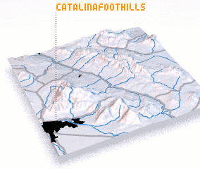 3d view of Catalina Foothills