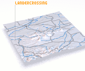 3d view of Lander Crossing