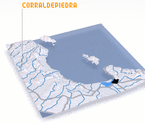 3d view of Corral de Piedra