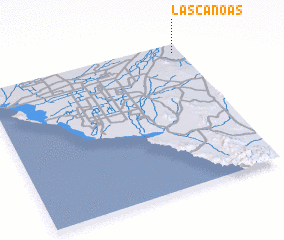 3d view of Las Canoas