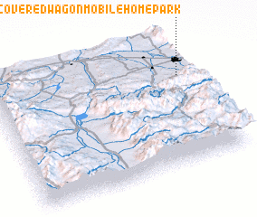 3d view of Covered Wagon Mobile Home Park