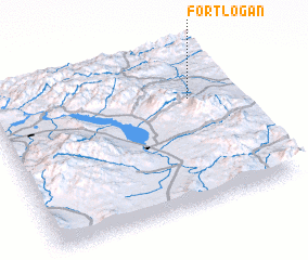 3d view of Fort Logan