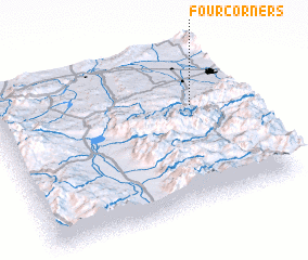 3d view of Four Corners