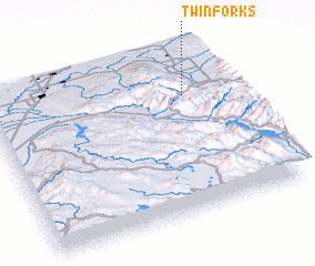 3d view of Twin Forks