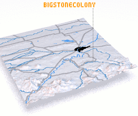 3d view of Big Stone Colony