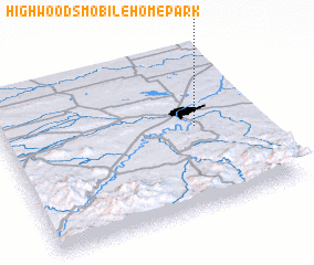 3d view of Highwoods Mobile Home Park