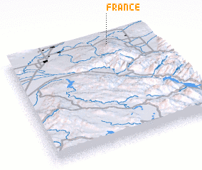 3d view of France