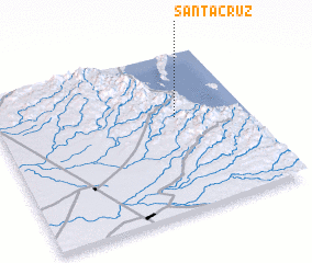 3d view of Santa Cruz