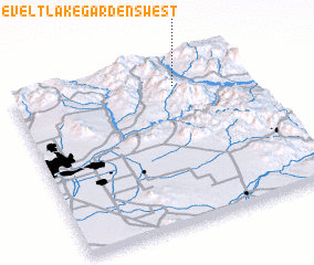 3d view of Roosevelt Lake Gardens West