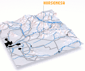 3d view of Horse Mesa