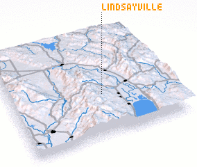 3d view of Lindsayville