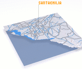 3d view of Santa Emilia