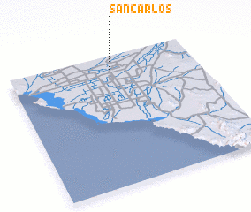 3d view of San Carlos