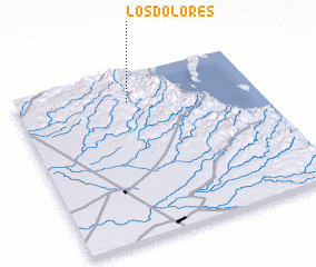 3d view of Los Dolores