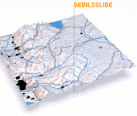 3d view of Devils Slide