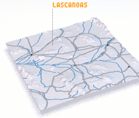 3d view of Las Canoas