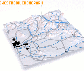 3d view of Trails West Mobile Home Park