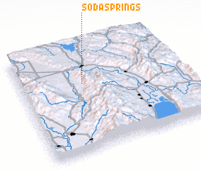 3d view of Soda Springs